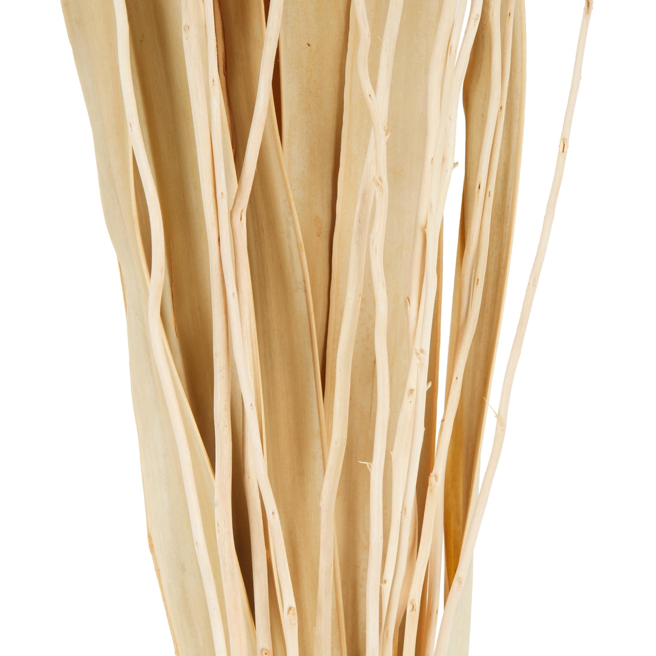 49" Tall Dried Plant Natural Foliage Bouquet with Flower Petals and Leaves, by DecMode