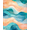 Orange, Pattern 4, variant on ODIKA 4'x6' Machine Washable Non-Slip Area Rug, Inspired Ocean Wave Design High Traffic Rug, Blue, 18229