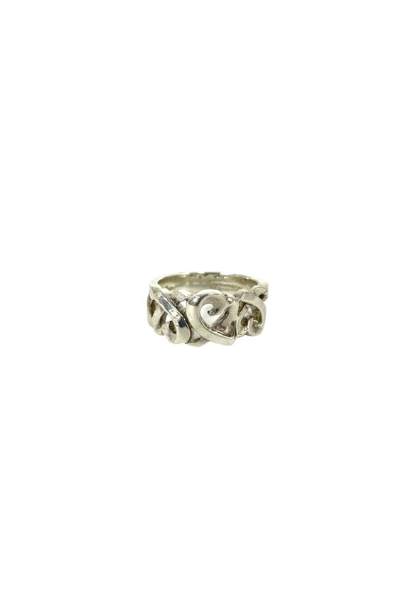 Pre-Owned TIFFANY&Co. Tiffany Loving Heart Ring, Sterling Silver 925, Women's Accessory, 92097
