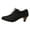 Black, variant on Vintage Heels For Women Stacked Heel Witch Shoes Lace Up Work Shoe