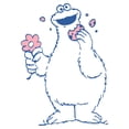 thumbnail image 2 of Women's Sesame Street Cookie Monster Flower  Graphic T-Shirt, 2 of 3