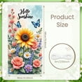 thumbnail image 2 of Floral Theme Welcome Banner Rustic Farmhouse Backdrop Green Truck Design Pink Tulips Spring Background for Front Door Decoration Spring Party Farmhouse Decor, 2 of 9