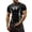 Black-4, variant on Gothic Graphic Compression Shirt Men's Athletic Compression Shirt Round Neck Short Sleeve Gym Breathable Stretchy Athletic Top