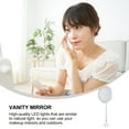 thumbnail image 2 of 10X Magnifying Makeup Mirror with Suction Cup and LED Light Bathroom Mirror, 2 of 5