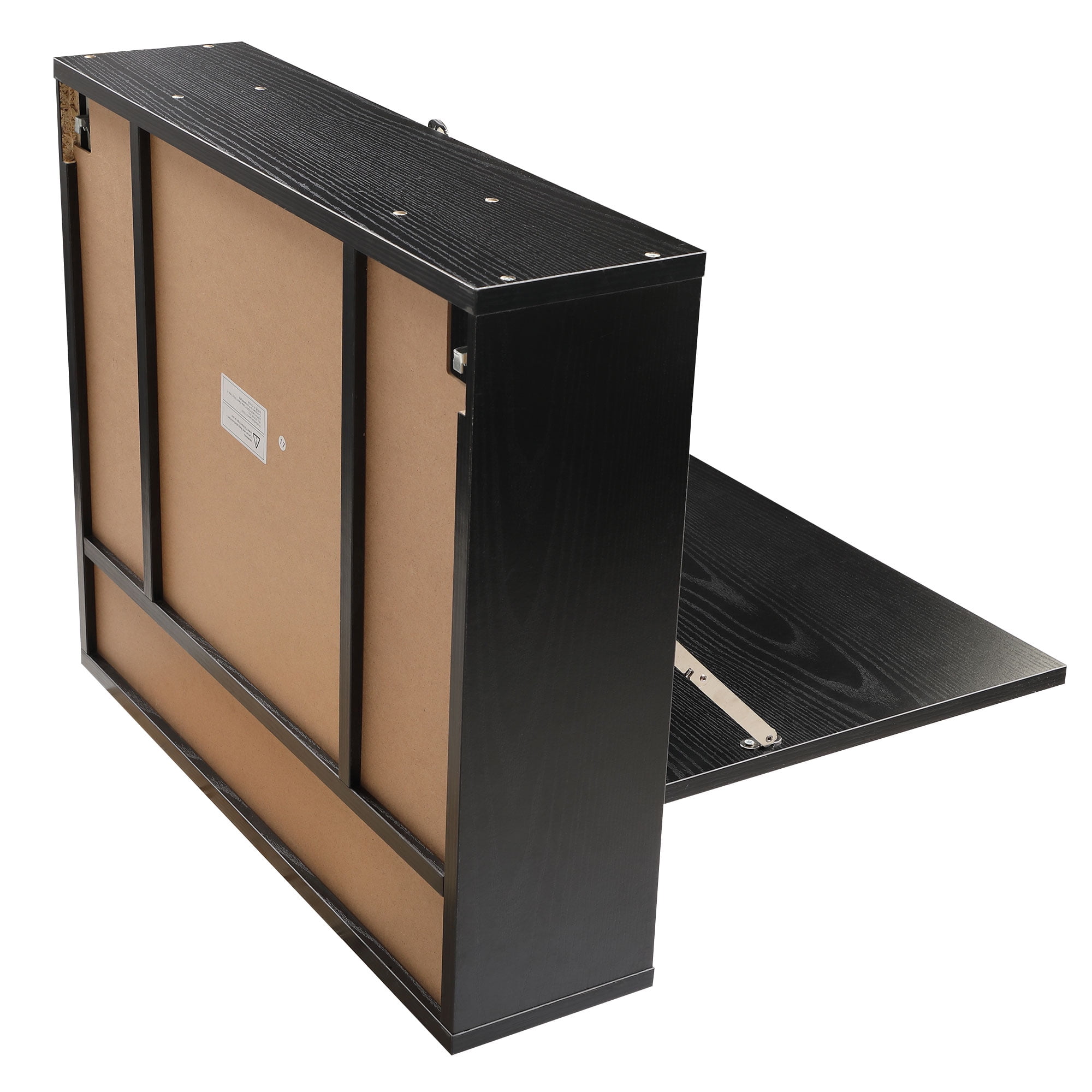 Kepooman Foldable Space-saving Wall-mounted Laptop Desk for Home, Black Kepooman Foldable Space-saving Wall-mounted Laptop Desk for Home, Black