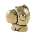 thumbnail image 2 of Estatuilla de capibara de latón, estatuilla de capibara, miniescultura de carpincho animal para Llevando sombrero, 2 of 9