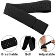 thumbnail image 3 of Lsupdaol 4 Pcs Replacement Heart Rate Monitor Band, Soft Heart Rate Armband Strap, Theory Fitness Adjustable(0.8 x 14.2 Inch,Black), 3 of 7