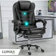 thumbnail image 4 of Silla Ejecutiva Sillón Oficina 2 Puntos Masajes Y Reposapies negro Lumax Miles ZGS-959-2M, 4 of 7