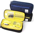 thumbnail image 4 of Large Capacity Pencil Case, Stationery Storage Handheld Pen Pouch Bag, Multiple Compartment Cosmetic Portable Pencil, 4 of 5