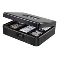 thumbnail image 1 of Caja KYODOLED de metal con cerradura de combinación de 30 x 24 x 9 cm, color negro, 1 of 8