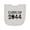 AC-Heather Grey, variant on Inktastic Class of 2044 Childrens Future Graduate Newborn Bib