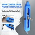 thumbnail image 2 of Profile Scribing Ruler Woodworking Carpenter Manual Contouring Measuring Scribe Gauge Irregular Tile Ply Edge Meter Tool Without Pencil, 2 of 10