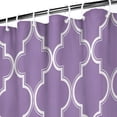 thumbnail image 3 of Purple Geometric Quatrefoil Pattern Shower Curtain 72"x72" ,Bathroom Decorative Shower Curtains Set with 12 Hooks,Modern Waterproof Washable Shower Curtain, 3 of 6