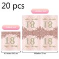 thumbnail image 5 of 20pcs Rose Gold Party 18 -year -old paper towel, 5 of 5