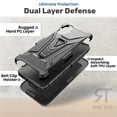 thumbnail image 6 of OnePlus Nord N20 5G Dual-Layer Holster Case with Kickstand, 6 of 6