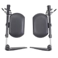 thumbnail image 1 of Reposapiernas elevables Drive Medical para usar con sillas de ruedas Chrome Sport, Cirrus IV con marco cromado y Viper (1 par), LELR-TF, 1 of 3