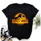 thumbnail image 3 of Camiseta con estampado de dinosaurio de acuarela para mujer, camiseta de verano para mujer, camiseta blanca de manga corta de Jurassic Park, camiseta Vaporwave para mujer, 3 of 5