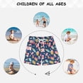 thumbnail image 6 of FORMRS Boys Swim Trunks Quick Dry Mesh Lining Beach Boardshorts, Sizes XS-XL, Pink Cartoon Truck Pattern, 6 of 7