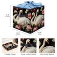 thumbnail image 3 of Swan Foldable Storage Box Organizer with Handle, 10.8"x10.5"x10.6", Large Capacity Storage Basket - Storage Cubes for Home and Office, 3 of 6