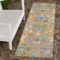 thumbnail image 6 of Addison Rugs Chantille Indoor/Outdoor Transitional Floral Copper Machine Washable Runner Rug, 2'3" x 7'6", 6 of 7