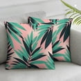 thumbnail image 2 of American Country Style rain-Forest Palm Leaves Sweet Cool Fruit Linen Square Throw Waist Pillow Case Decorative Cushion Cover Pillowcase Sofa, 2 of 6