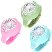 NEW Mini Watch Fan Hand- Desk Cooler Cooling USB Rechargeable Air Conditioner