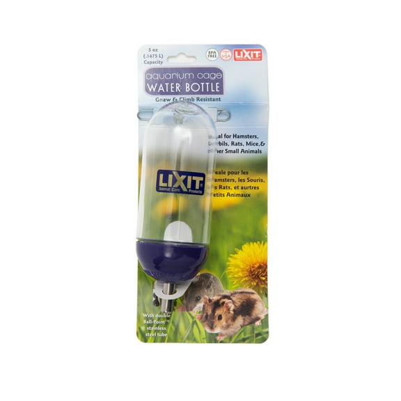 Lixit 5 oz Aquarium Cage Small Animal Bottle