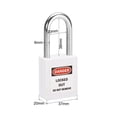 thumbnail image 4 of Candados Uxcell Lockout Tagout de 1-1/2 pulgadas de grillete iguales, candado de plástico blanco, 4 of 4