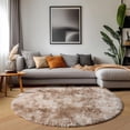 thumbnail image 2 of Shag Area Rugs for Living Room 7'(Round), Soft and Fluffy Shaggy Carpet for Pets, Machine Washable Floor Rugs for Living room, 2 of 9