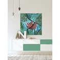 thumbnail image 5 of Hanging Happy Sloth Painting Print on Wrapped Canvas, 5 of 7