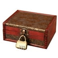 thumbnail image 2 of Caja de Almacenamiento de Madera Vintage con Broche Caja de Almacenamiento de Joyería Organizador de Cajas, 2 of 12