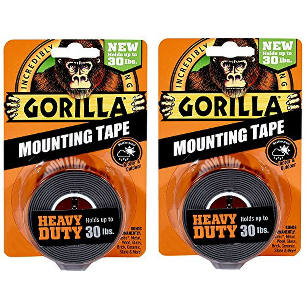 Gorilla 6055016 60550012 DoubleSided Heavy Duty Mounting Tape (2 Pack