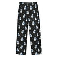 thumbnail image 2 of FORMRS Kids Pajama Pants with Pockets Size 9-10Y Boys Lounge Sleep Bottoms, Black Snowman Pattern, 2 of 8