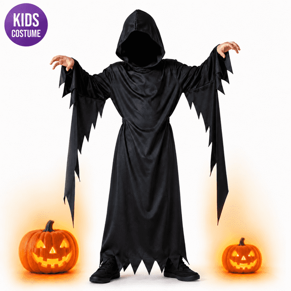 Festive Find Store Scary Unisex Halloween Fancy-Dress Costume for Child Costume for Kids