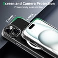 thumbnail image 3 of Compatible for iPhone 15 Case Clear, With Magnetic Shockproof Protective Phone Bumper - Clear, 3 of 7