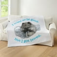 thumbnail image 4 of CafePress - Bored Puppy Throw Blanket - Soft Fleece Throw Blanket, 50"x60" for All Ages, 4 of 4