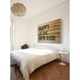 thumbnail image 5 of Marmont Hill "Happy Is the New Rich" by Tori Campisi Painting Print on Natural Pine Wood, 5 of 7
