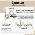 thumbnail image 3 of Lzawvm Linear Chandelier 10-Light Dining Room Light Fixture with Smokey Grey Globe Kitchen Island Lighting Over Table for Living Room Sputnik Black, 3 of 14