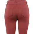 thumbnail image 5 of A2Y Women's Comfort Mordern Stretch Skinny Ponte Pants Rust 2XL, 5 of 7