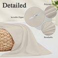 thumbnail image 4 of White Swan Body Pillow Cover 20x54, Farmhouse Solid Beige Color Modern Art Decorative Pillowcase with Zipper, Microfiber Pillow Protector, Soft Breathable Long Lumbar Pillowcases for Women, 4 of 9