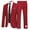 Burgundy, variant on Yartina Men's Classic Slim Fit Business Tuxedo Outfits Notched Lapel Blazer Vest Trouser Wedding Black 3XL