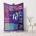 thumbnail image 2 of 18th Birthday Gifts for Girls, Warm Blanket Gifts for Gifts for Daughter Sister Granddaughter on Their 18th Birthday, 60 * 50IN, 2 of 6