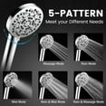 thumbnail image 3 of TETOU High Pressure Shower Heads, 5 Spray Modes Filtered Hose Filter Shower Head with Handheld for Hard Water Remove Chlorine and Harmful Substance, 3 of 9