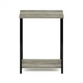 thumbnail image 2 of Furinno Simplistic Industrial Metal Frame End Table, 1-Pack, French Oak, 2 of 3