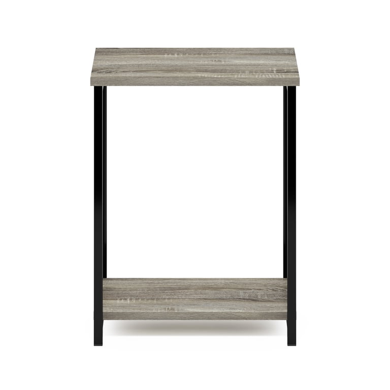 Furinno Simplistic Industrial End Table, French Oak photo 7