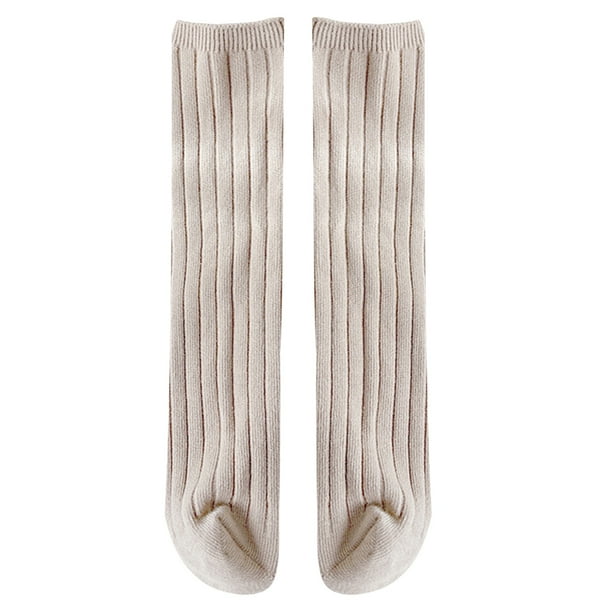 WIFORNT Toddler Baby Knee High Socks Solid Color Tube Socks Ribbed Knit Stockings for 1 8 Years Old