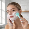 thumbnail image 5 of Silicone Facial Cleansing Brush With Long Handle, Manual Face Scrubber For Deep Gentle Exfoliating Skin Massage Pore Cleaning, 5 of 7