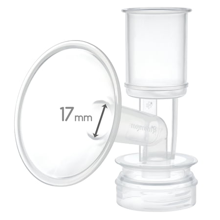 Maymom Flange 17 mm Compatible with Ameda Purely Yours Pump Finesse Not for Ameda Mya