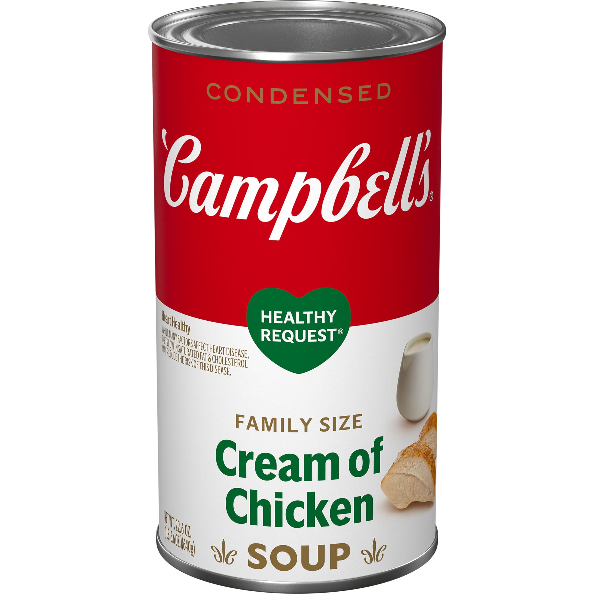 Campbell’s Condensed Healthy Request Cream of Chicken Soup, Family Size, 22.6 Ounce Can