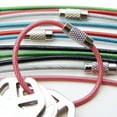 thumbnail image 3 of 6-Inch Wire Keyrings, 2mm Wire Cable Loop Rings, Flexible Keychain with Plastic Coated Steel for Keys, Luggage Tags, Key Fobs, Etc. (12 Pack), 3 of 10